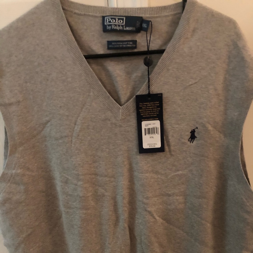 Men’s Polo Ralph Lauren Sweater Vest XXL Grey